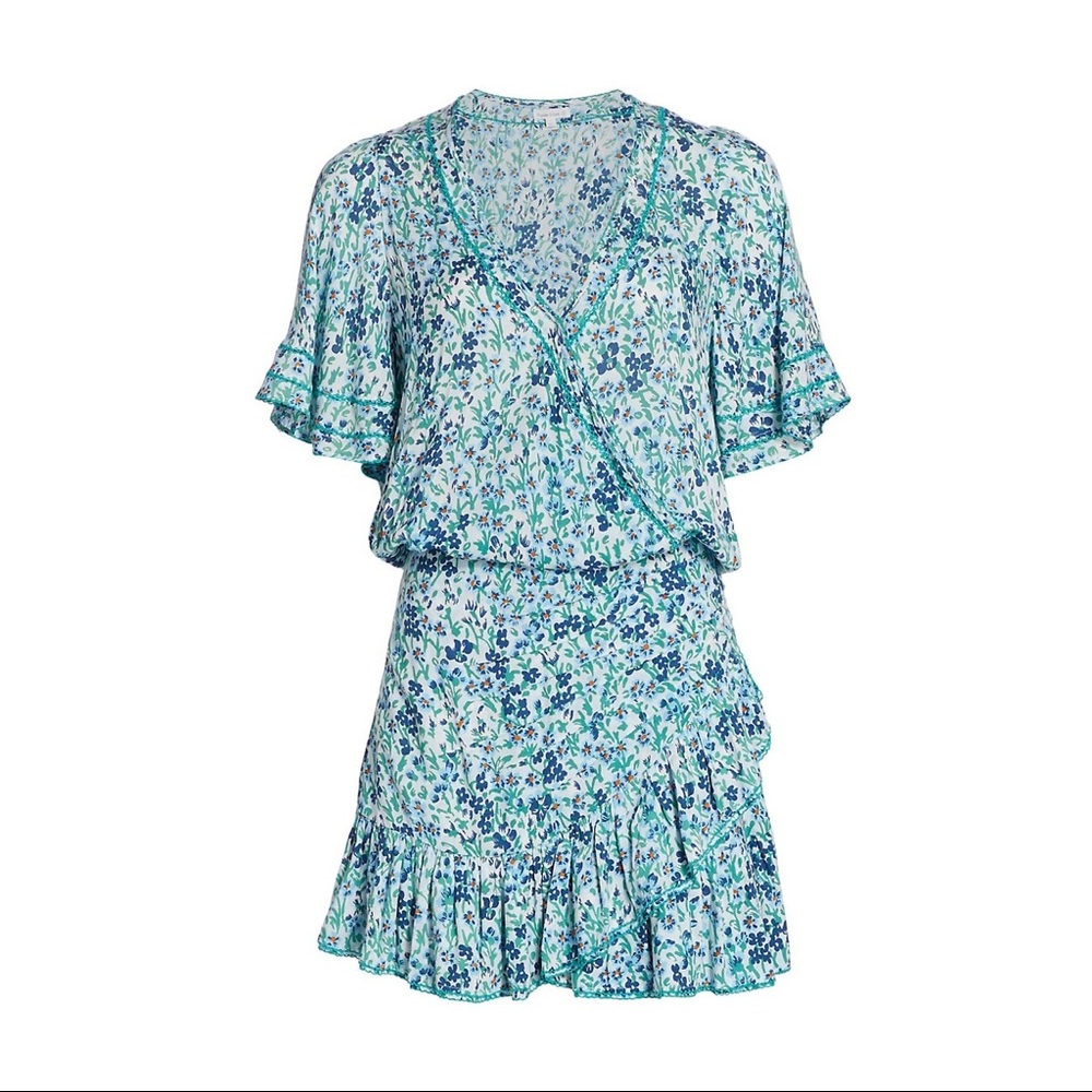 Poupette St. Barth Mabelle Floral Mini Dress (S)